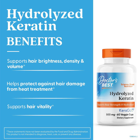Keratin 500mg-Doctor's Best-Matakana Pharmacy
